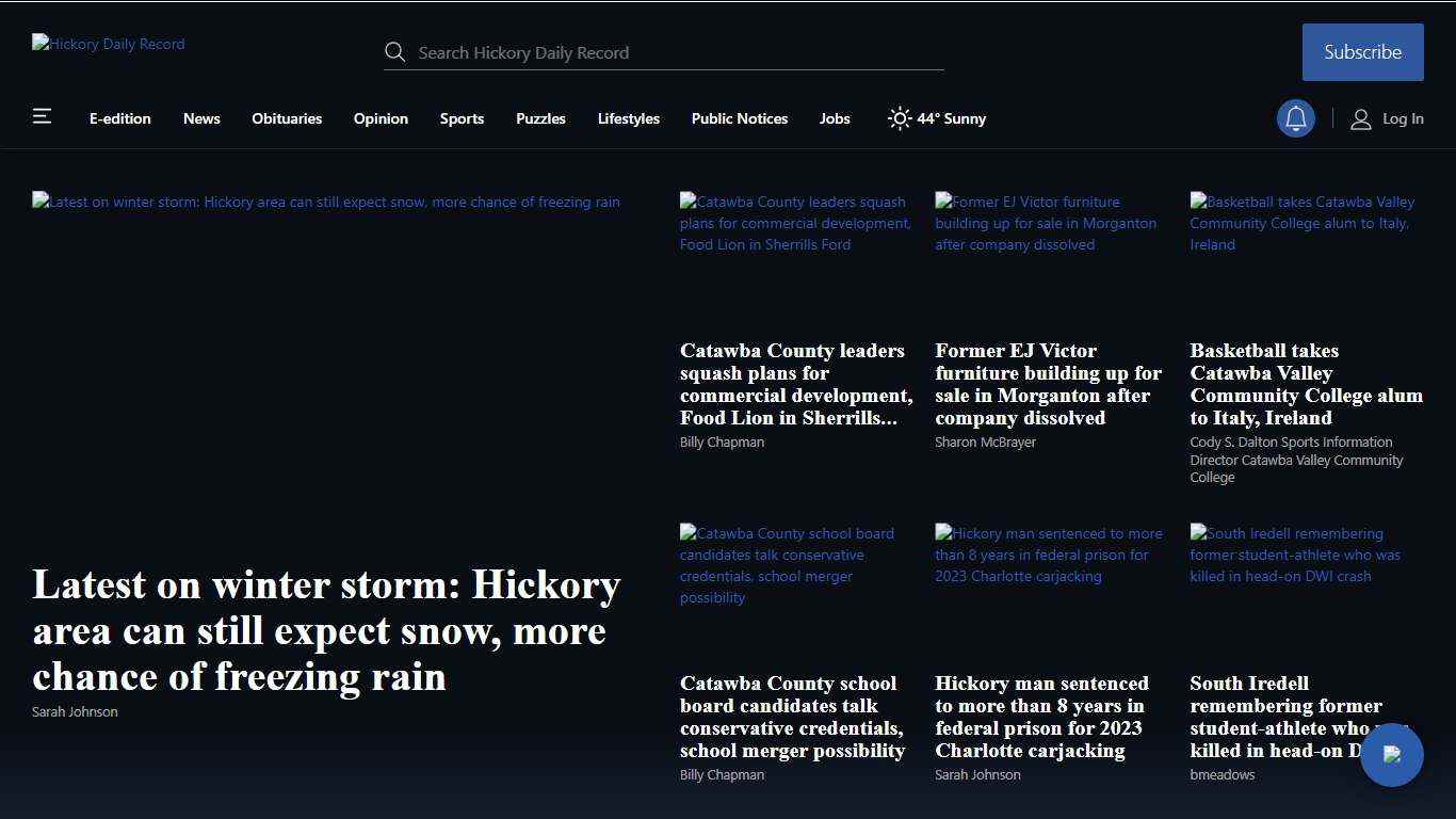 Hickory News | Hickory, North Carolina | Read Hickory, NC and North Carolina breaking news. Get latest news, events and information on North Carolina sports, weather, entertainment and lifestyles.